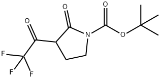 tert-butyl
2-oxo-3-(2,2,2-trifluoroacetyl)pyrrolidine-1-carbox
ylate