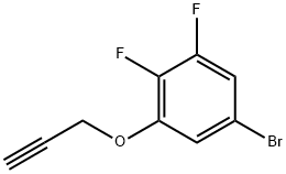 Benzene, 5-bromo-1,2-difluoro-3-(2-propyn-1-yloxy)- Structural