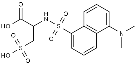 Alanine, N-[[5-(dimethylamino)-1-naphthalenyl]sulfonyl]-3-sulfo- Structural