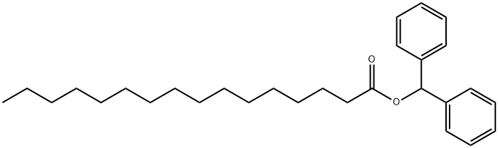 Hexadecanoic acid, diphenylmethyl ester Structural