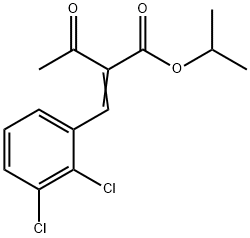 Butanoic acid, 2-[(2,3-dichlorophenyl)methylene]-3-oxo-, 1-methylethyl ester Structural
