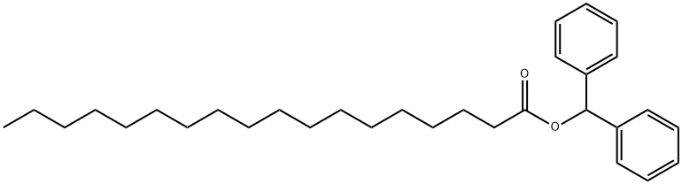 Octadecanoic acid, diphenylmethyl ester Structural