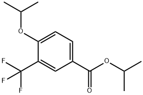 Isopropyl 4-isopropoxy-3-(trifluoromethyl)benzoate Structural