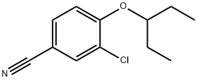 Benzonitrile, 3-chloro-4-(1-ethylpropoxy)- Structural