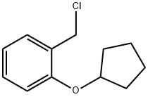 Benzene, 1-(chloromethyl)-2-(cyclopentyloxy)- Structural