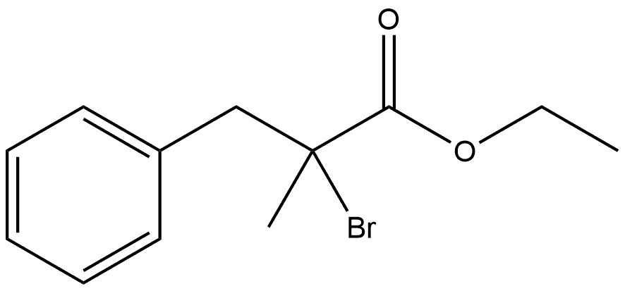 Benzenepropanoic acid, α-bromo-α-methyl-, ethyl ester Structural