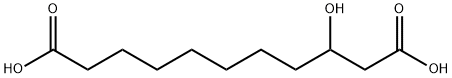 Undecanedioic acid, 3-hydroxy- Structural