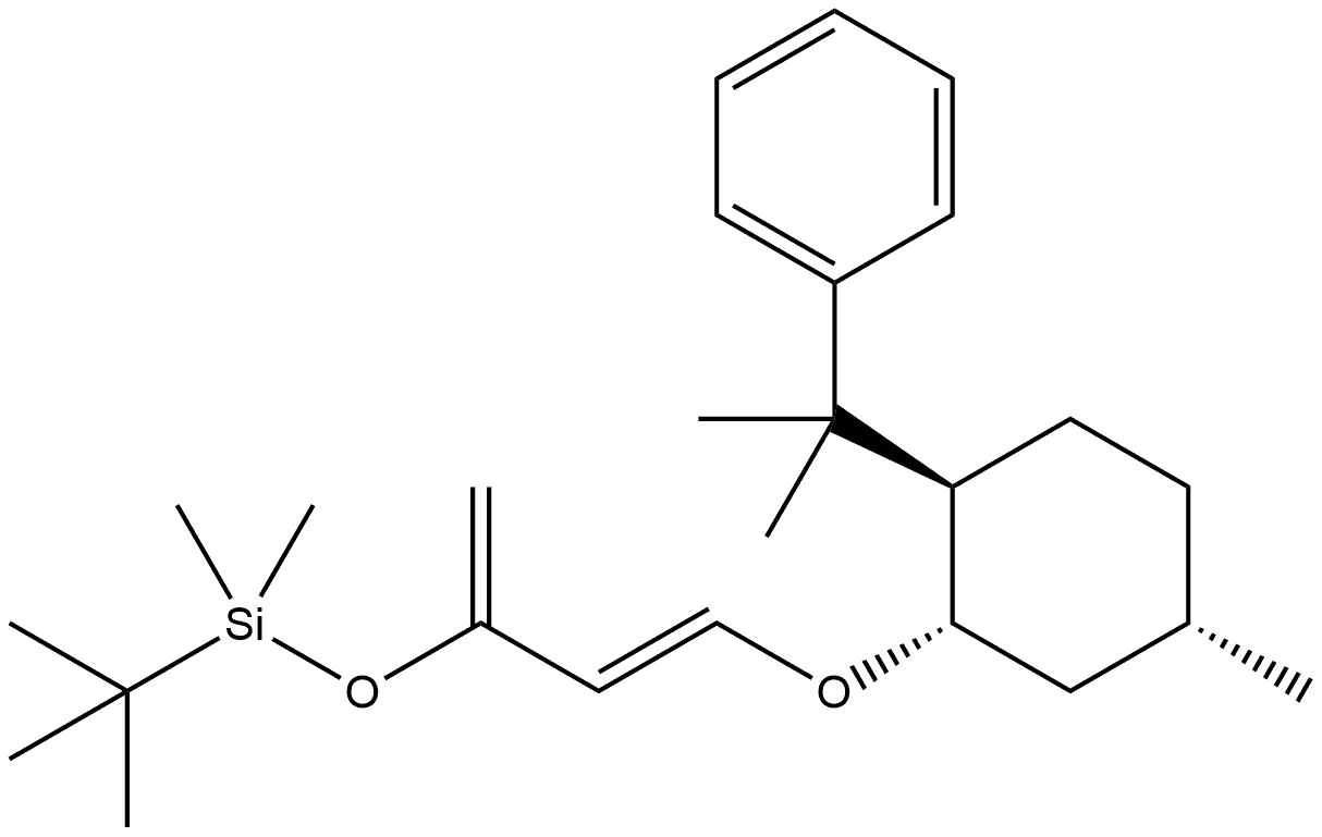 Silane, (1,1-dimethylethyl)dimethyl[[1-methylene-3-[[5-methyl-2-(1-methyl-1-phenylethyl)cyclohexyl]oxy]-2-propenyl]oxy]-, [1R-[1α(E),2β,5α]]- (9CI) Structural