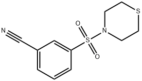 Benzonitrile, 3-(4-thiomorpholinylsulfonyl)- Structural