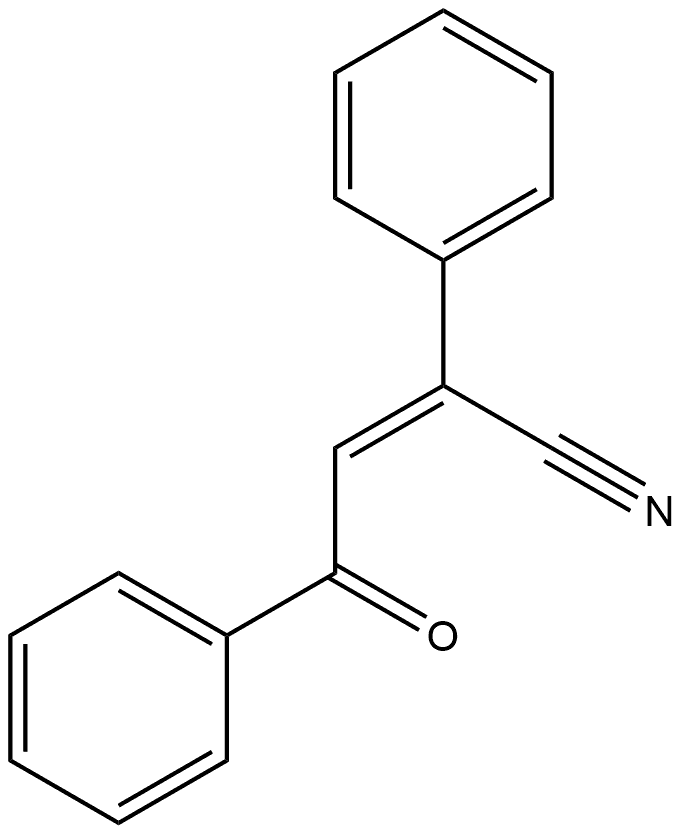 Benzeneacetonitrile, α-(2-oxo-2-phenylethylidene)-, (αZ)- Structural