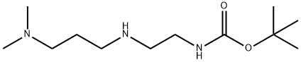 tert-butyl N-(2-{[3-(dimethylamino)propyl]amino}ethyl)carba mate Structural