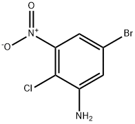 Benzenamine, 5-bromo-2-chloro-3-nitro- Structural