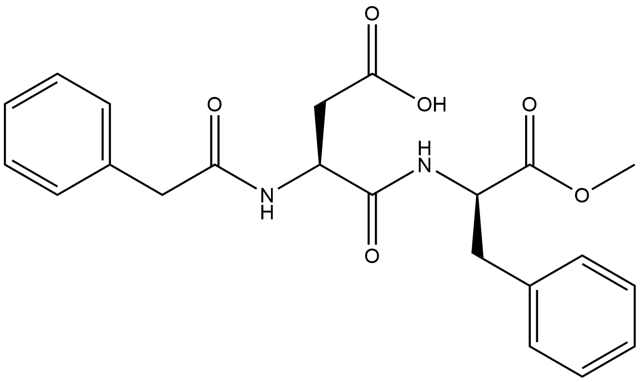 D-Phenylalanine, N-[N-(phenylacetyl)-L-α-aspartyl]-, 1-methyl ester (9CI) Structural