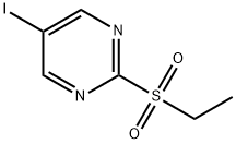 Pyrimidine, 2-(ethylsulfonyl)-5-iodo- Structural