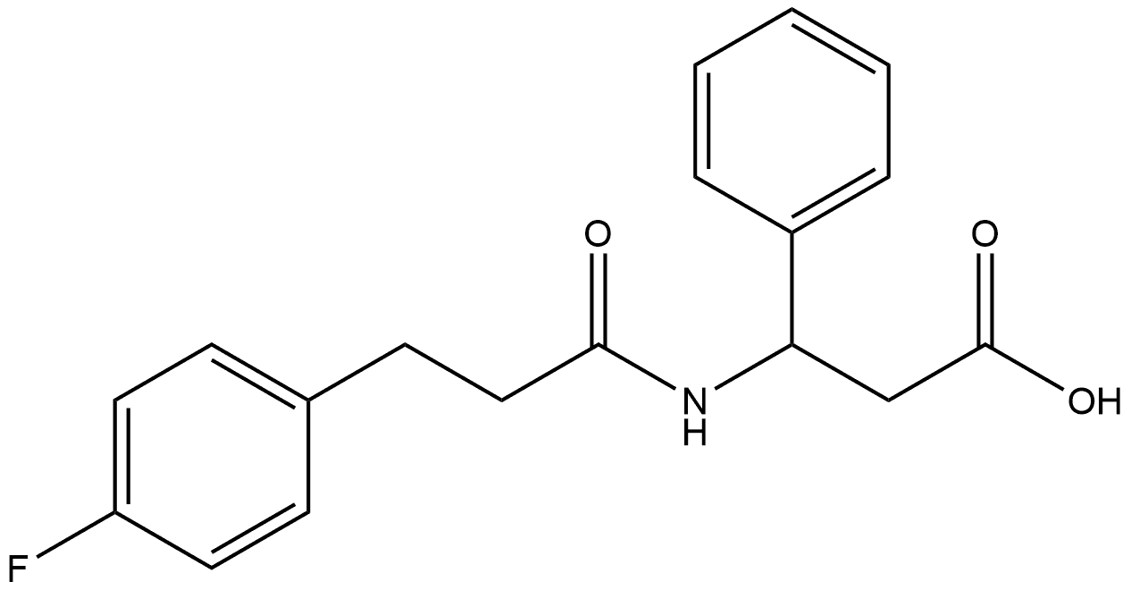 Benzenepropanoic acid, β-[[3-(4-fluorophenyl)-1-oxopropyl]amino]- Structural