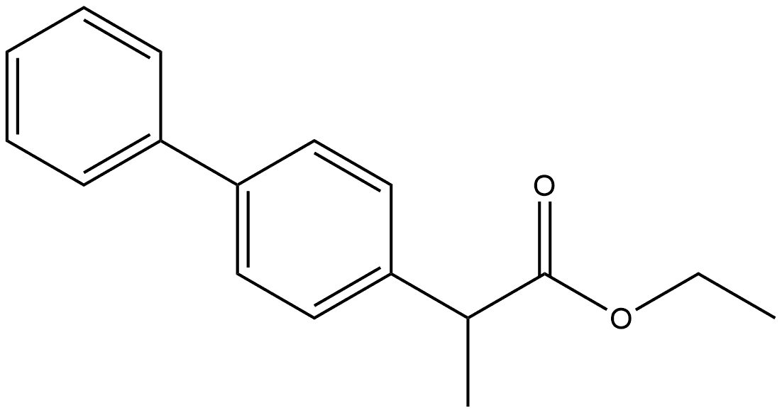 Hydratropic acid, p-phenyl-, ethyl ester, (-)- (8CI) Structural