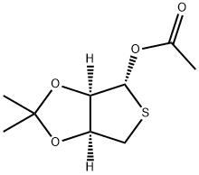 Thieno[3,4-d]-1,3-dioxol-4-ol, tetrahydro-2,2-dimethyl-, 4-acetate, (3aR,4R,6aS)- Structural