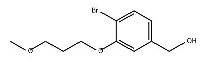 Benzenemethanol, 4-bromo-3-(3-methoxypropoxy)- Structural