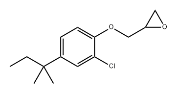 Oxirane, 2-[[2-chloro-4-(1,1-dimethylpropyl)phenoxy]methyl]- Structural
