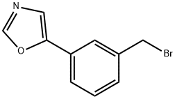 Oxazole, 5-[3-(bromomethyl)phenyl]- Structural