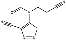 Formamide, N-(2-cyanoethyl)-N-(4-cyano-1,2,3-thiadiazol-5-yl)- Structural
