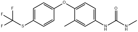 Urea, N-methyl-N'-[3-methyl-4-[4-[(trifluoromethyl)thio]phenoxy]phenyl]- Structural