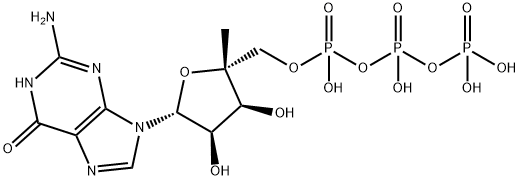 Guanosine 5'-(tetrahydrogen triphosphate), 4'-C-methyl- Structural
