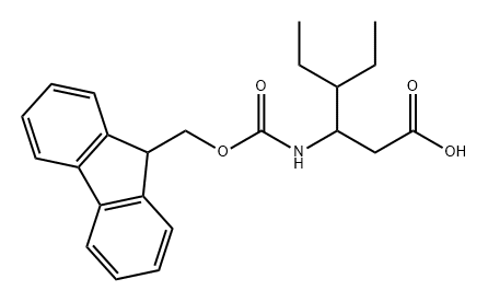 Hexanoic acid, 4-ethyl-3-[[(9H-fluoren-9-ylmethoxy)carbonyl]amino]- Structural