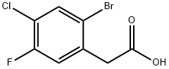 Benzeneacetic acid, 2-bromo-4-chloro-5-fluoro- Structural