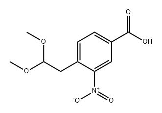 Benzoic acid, 4-(2,2-dimethoxyethyl)-3-nitro- Structural