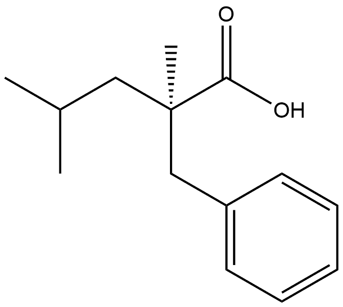 Benzenepropanoic acid, α-methyl-α-(2-methylpropyl)-, (αR)- Structural