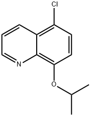 Quinoline, 5-chloro-8-(1-methylethoxy)- Structural