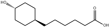 Cyclohexanehexanoic acid, 4-hydroxy-, trans- Structural