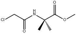 Alanine, N-(2-chloroacetyl)-2-methyl-, methyl ester Structural