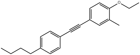 Benzene, 4-[2-(4-butylphenyl)ethynyl]-1-ethoxy-2-methyl- Structural
