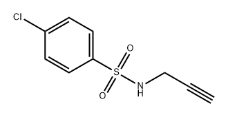 Benzenesulfonamide, 4-chloro-N-2-propyn-1-yl- Structural