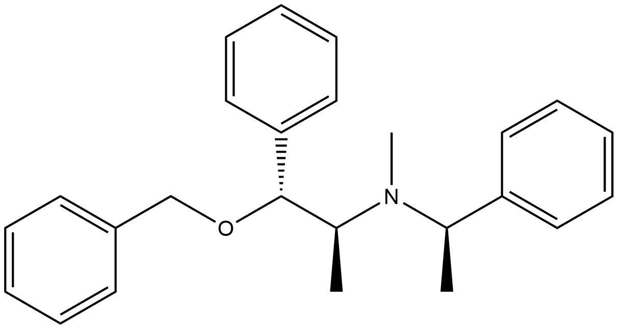Benzeneethanamine, N,α-dimethyl-N-[(1R)-1-phenylethyl]-β-(phenylmethoxy)-, (αS,βR)- Structural