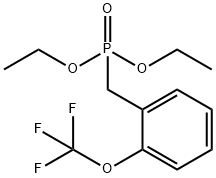 Diethyl P-[[2-(trifluoromethoxy)phenyl]methyl]phosphonate Structural