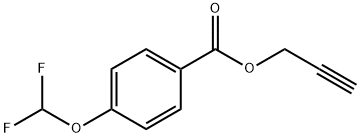 Benzoic acid, 4-(difluoromethoxy)-, 2-propyn-1-yl ester Structural