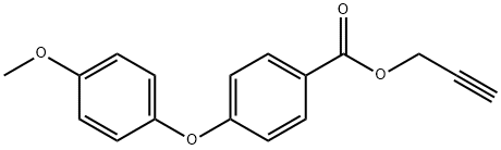 Benzoic acid, 4-(4-methoxyphenoxy)-, 2-propyn-1-yl ester Structural