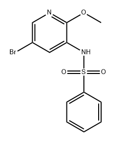 Benzenesulfonamide, N-(5-bromo-2-methoxy-3-pyridinyl)- Structural