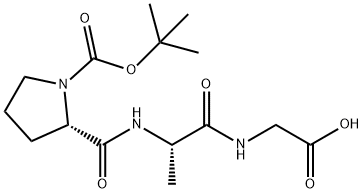 Glycine, 1-[(1,1-dimethylethoxy)carbonyl]-L-prolyl-L-alanyl- Structural