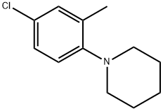 Piperidine, 1-(4-chloro-2-methylphenyl)- Structural