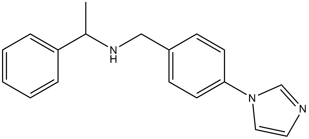 Benzenemethanamine, N-[[4-(1H-imidazol-1-yl)phenyl]methyl]-α-methyl- Structural