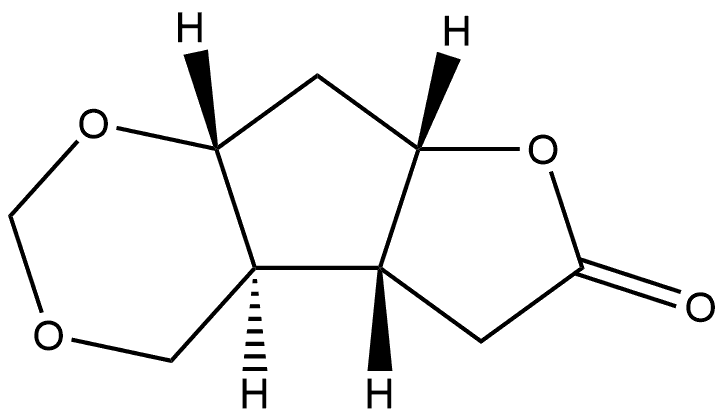 Furo[3',2':3,4]cyclopenta[1,2-d]-1,3-dioxin-6(4H)-one, hexahydro-, [4aS-(4aα,4bβ,7aβ,8aβ)]- (9CI) Structural