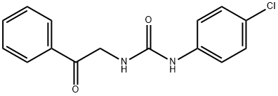 Urea, N-(4-chlorophenyl)-N'-(2-oxo-2-phenylethyl)- Structural