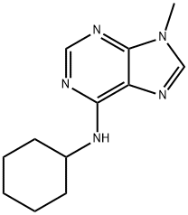 N-Cyclohexyl-9-methyl-9H-purin-6-amine Structural
