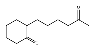 Cyclohexanone, 2-(5-oxohexyl)- Structural