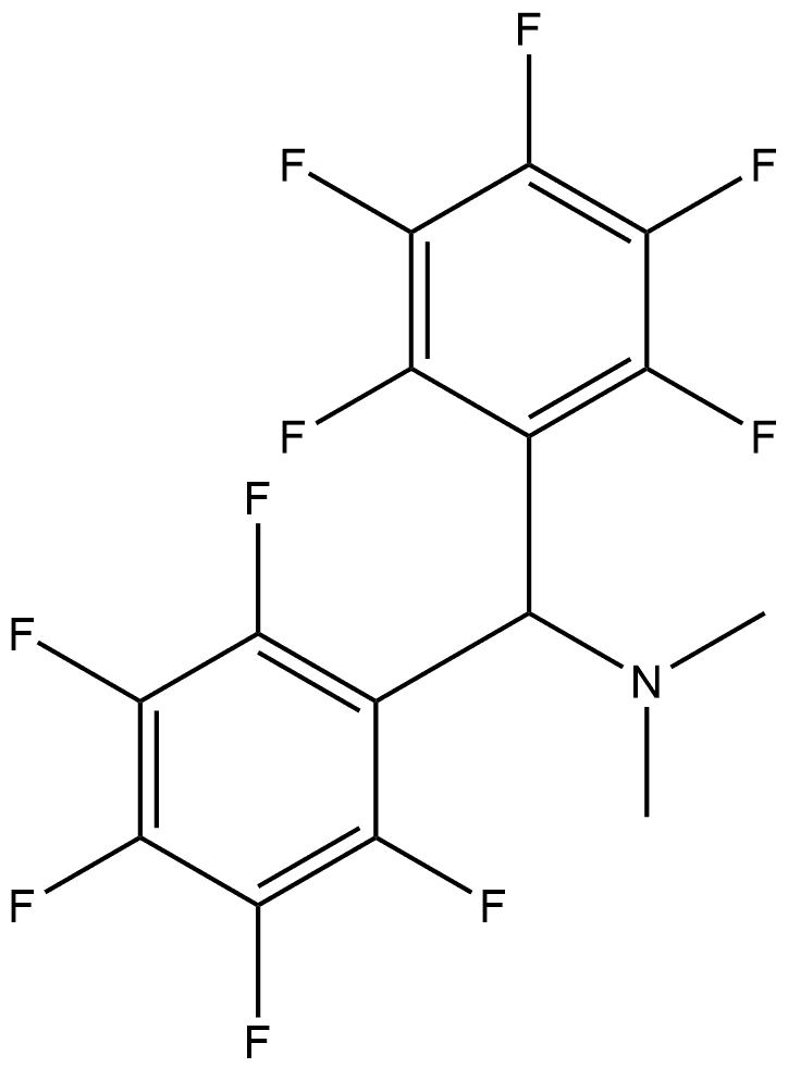 Benzenemethanamine, 2,3,4,5,6-pentafluoro-N,N-dimethyl-α-(2,3,4,5,6-pentafluorophenyl)- Structural