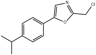 Oxazole, 2-(chloromethyl)-5-[4-(1-methylethyl)phenyl]- Structural